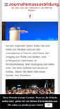 Mobile Screenshot of journalismusausbildung.de